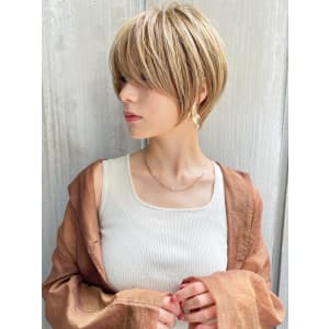 大人可愛い小顔ひし形クビレ丸みボブ20代30代大人ショート