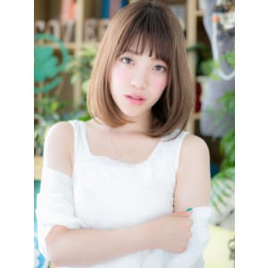 ワンレン3Dカラーミルキーベージュ小顔ロブ ことりベージュ - COVER HAIR & SPA bliss 浦和西口店【カバー ヘア アンド スパ ブリス】【カバー ヘア アンド スパ ブリス ウラワニシグチテン】掲載中