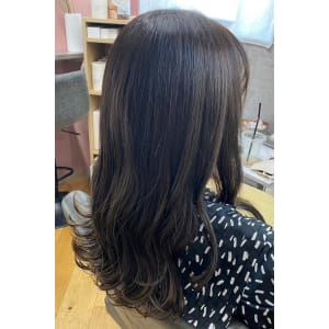 斜めバング/グレージュカラー/デザインカラー/学芸大学