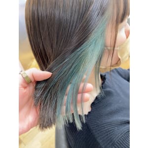 斜めバング/グレージュカラー/デザインカラー/学芸大学