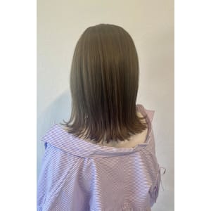 大人可愛い/グレージュ/切りっぱなし