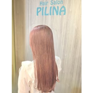 ペールピンクのロングスタイル - Hair Salon PILINA【ヘアーサロンピリナ】掲載中