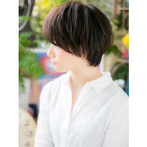 黒髪アッシュブラック前下がり束感ショート グレージュアッシュ - COVER HAIR & SPA bliss 浦和西口店【カバー ヘア アンド スパ ブリス】【カバー ヘア アンド スパ ブリス ウラワニシグチテン】掲載中