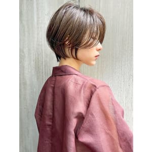 大人可愛い小顔ひし形クビレ丸みボブ20代30代大人ショート