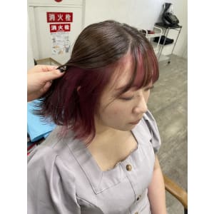 インナーカラーピンク