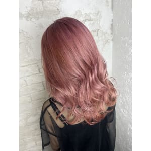 ピンクカラーブリーチダブルカラー池袋