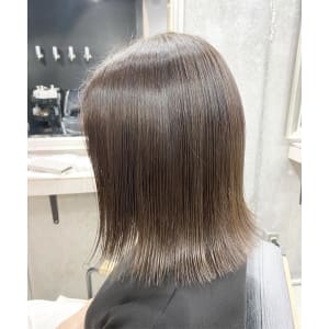 【代官山美容室】グレージュ☆切りっぱなしボブ