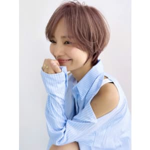 大人可愛い前髪ありのひし形マッシュショートパーマ20代30代 - &STORIES【アンドストーリーズ】掲載中