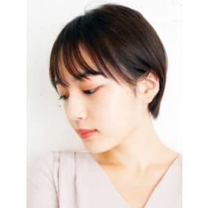 三軒茶屋_レディース_ショート_シースルーバング_小顔_