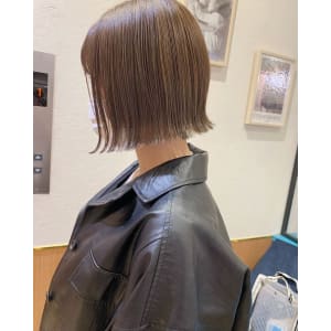 【ワンランク上のボブ】外ハネ切りっぱなしボブ
