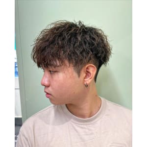 横浜メンズカットパーマツイストスパイラルパーママッシュヘア