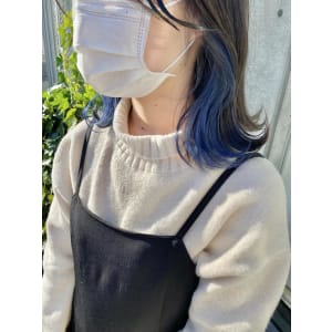 【礒野 朱里】インナーカラー/ブルー