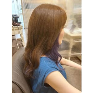 【ジュレベール 汲田】インナーカラー紫
