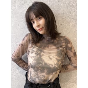 三軒茶屋_レディース_セミロング_レイヤー_顔まわり_ボブ