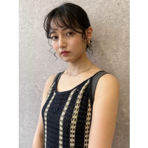 三軒茶屋_レディース_セミロング_ヘアアレンジ_ヘアセット