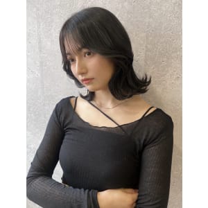 三軒茶屋_レディース_セミロング_黒髪_韓国巻き_くびれ巻き