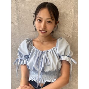三軒茶屋_レディース_セミロング_ヘアアレンジ_ヘアセット
