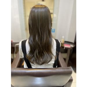 美髪グレージュカラー