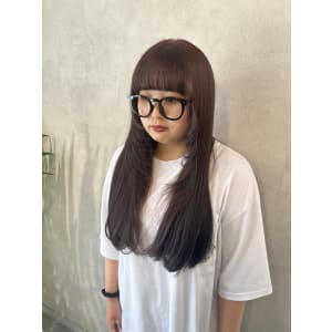 miu&橋本愛海　レッドブラウンと顔まわりレイヤー