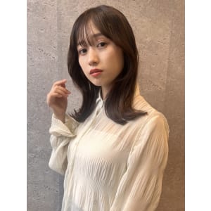 三軒茶屋_レディース_セミロング_ベージュ_韓国巻き_くびれ