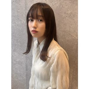 三軒茶屋_レディース_ストレート_ナチュラル_ベージュ_ボブ
