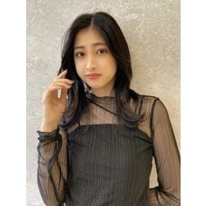 三軒茶屋_レディース_ロング_ブラック_くびれ巻き_韓国巻き