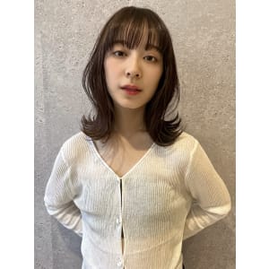 三軒茶屋_レディース_セミロング_ボブ_無造作_ラフ_小顔