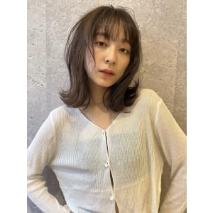 三軒茶屋_レディース_セミロング_くびれ巻き_ニュアンス_