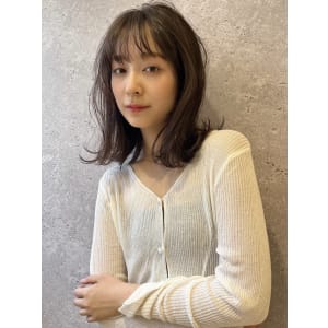 三軒茶屋_レディース_セミロング_コテ巻き_ラフ_無造作