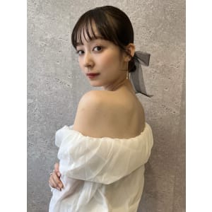 三軒茶屋_レディース_セミロング_ヘアセット_アップスタイル