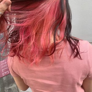 インナーカラー /ピンク - 美容室|STYLE藤沢|AVEDA【スタイルフジサワ】掲載中