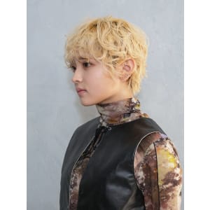 三軒茶屋_レディース_ショート_ハイトーン_コテ巻き_パーマ