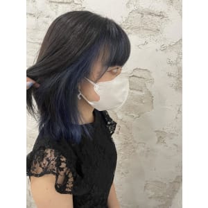 インナーカラーネイビー
