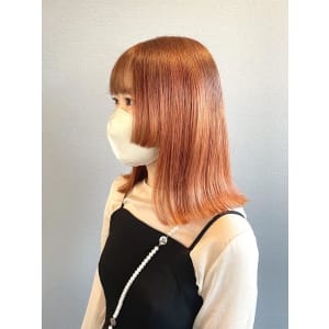 《kitin吉祥寺》ハイトーンオレンジ　姫カット