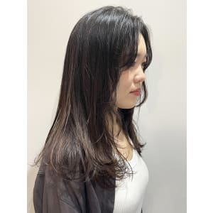 ワンカールパーマのロングレイヤー【池袋美容室　uchla】