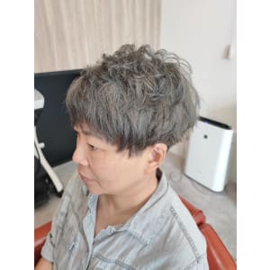 グレイヘア　ショート - NAP hair &Nalow homme【ナップ ヘアーアンドナローオム】掲載中