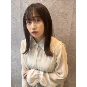 三軒茶屋_レディース_セミロング_ストレート_ナチュラル