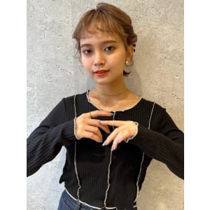 三軒茶屋_レディース_ヘアアレンジ_ヘアセット_ブラウン