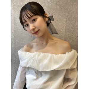 三軒茶屋_レディース_セミロング_ヘアアレンジ_ヘアセット