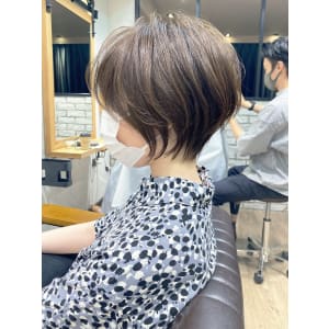 30代/40代/50代・絶壁解消・小顔前下がりショートボブ【