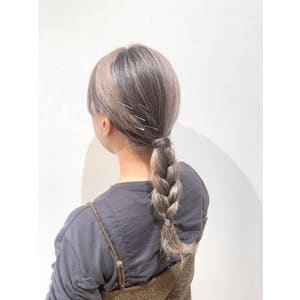 三つ編みアレンジ