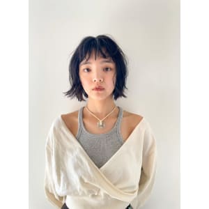 パーマボブ/ニュアンスバング/ブルーブラック - CEINE＋【セーヌプラス】掲載中