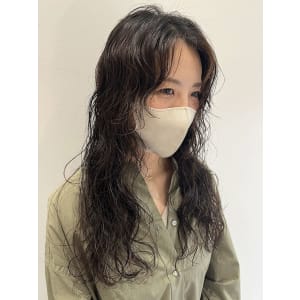 ロングレイヤー☆ウェーブヘア【池袋美容室　uchla】