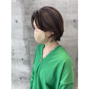 【天神】大人ショートボブ/グレージュカラー☆山之内