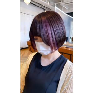 【　フェイスフレーミング ラベンダー ／ 丸みショートボブ　