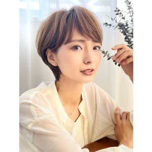 《多毛解消》ひし形ショートボブ×透明感カラー【ERIKA】