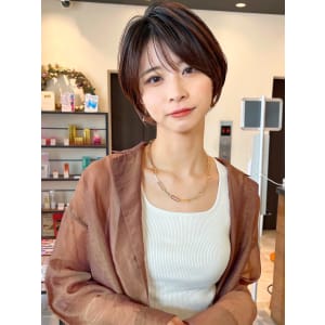 30代/40代/50代・絶壁解消・小顔前下がりショートボブ【