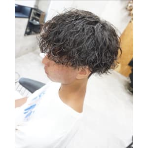 メンズ波巻きパーマスタイル