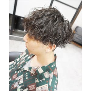 メンズ波巻きパーマスタイル