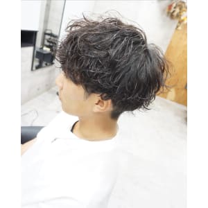 メンズ波巻きパーマスタイル